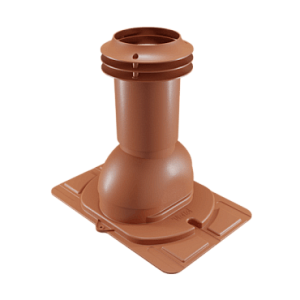 Купить Выход вентиляции канализации Viotto с универсальным проходным элементом RAL 8004 Медно-коричневый в Улан-Удэ
