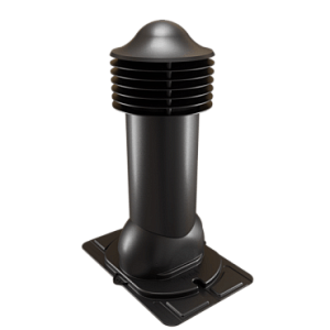 Купить Труба вентиляционная Viotto с универсальным проходным элементом (утепленная, d150 мм, h650 мм) RAL 9005 Черный в Улан-Удэ