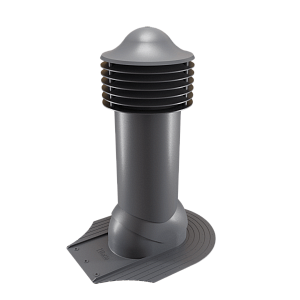 Купить Труба вентиляционная Viotto для мягкой кровли при монтаже (утепленная, d125 мм, h650 мм) RAL 7024 Графитовый серый в Улан-Удэ