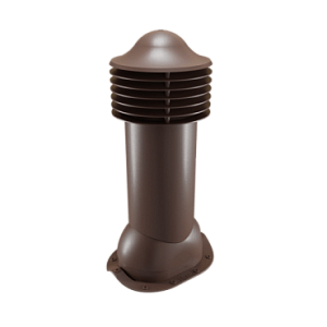 Купить Труба вентиляционная Viotto для металлочерепицы (утепленная, d125 мм, h650 мм) RAL 8017 Шоколад в Улан-Удэ