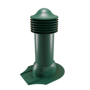 Купить Труба вентиляционная Viotto для мягкой кровли при монтаже (утепленная, d125 мм, h650 мм) RAL 6005 Зеленый мох в Улан-Удэ