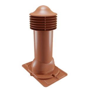 Купить Труба вентиляционная Viotto с универсальным проходным элементом (утепленная, d150 мм, h650 мм) RAL 8004 Медно-коричневый в Улан-Удэ