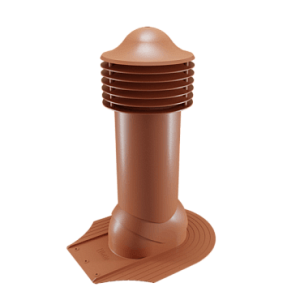 Купить Труба вентиляционная Viotto для мягкой кровли при монтаже (утепленная, d150 мм, h650 мм) RAL 8004 Медно-коричневый в Улан-Удэ