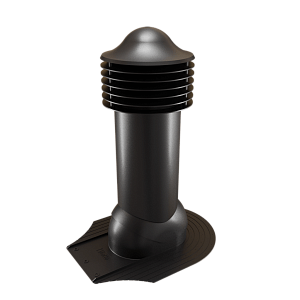 Купить Труба вентиляционная Viotto для мягкой кровли при монтаже (утепленная, d150 мм, h650 мм) RAL 9005 Черный в Улан-Удэ