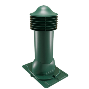 Купить Труба вентиляционная Viotto с универсальным проходным элементом (утепленная, d125 мм, h650 мм) RAL 6005 Зеленый мох в Улан-Удэ