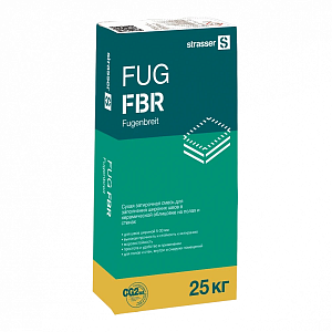 Strasser FUG FBR Сухая затирочная смесь для широких швов (5-30 мм), 25 кг.  — (72054) Серый