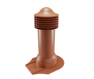 Купить Труба вентиляционная Viotto для мягкой кровли при монтаже (утепленная, d110 мм, h550 мм) RAL 8004 Медно-коричневый в Иркутске
