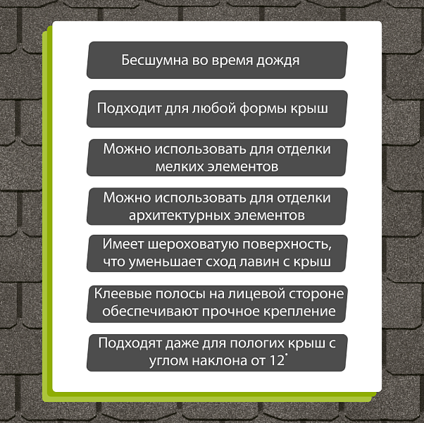 Гибкая черепица Docke ПРЕМИУМ Цюрих 3.1м2/уп Мокко