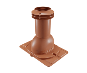 Купить Выход вентиляции канализации Viotto с универсальным проходным элементом RAL 8004 Медно-коричневый в Иркутске