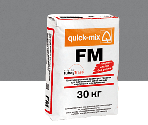 Купить FM Цветной раствор с трассом для заполнения швов между кирпичами Quick-mix, 30кг 72304 графитово-серый в Иркутске