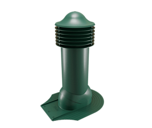 Купить Труба вентиляционная Viotto для мягкой кровли при монтаже (утепленная, d150 мм, h650 мм) RAL 6005 Зеленый мох в Иркутске