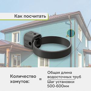Docke ЛЮКС Хомут универсальный  — Графит
