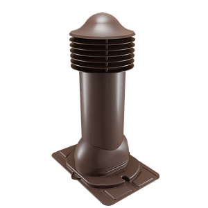 Купить Труба вентиляционная Viotto с универсальным проходным элементом (утепленная, d110 мм, h550 мм) RAL 8017 Шоколад в Иркутске