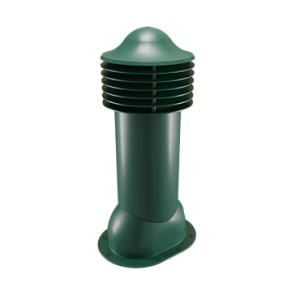 Купить Труба вентиляционная Viotto для готовой мягкой и фальцевой кровли (утепленная, d110 мм, h550 мм) RAL 6005 Зеленый мох в Иркутске