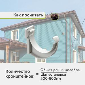 Docke ЛЮКС Кронштейн желоба ПВХ  — Пломбир