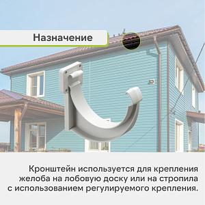 Docke ЛЮКС Кронштейн желоба ПВХ  — Пломбир