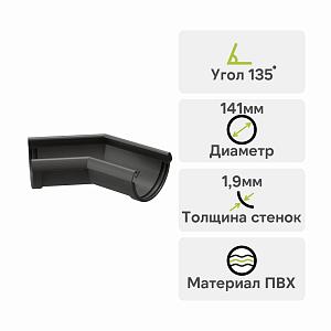 Docke ЛЮКС Угловой элемент 135° — Графит Docke ЛЮКС Угловой элемент 135° — Графит