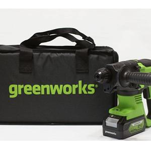 Купить Перфоратор аккумуляторный бесщеточный Greenworks (2 ДЖ, 24V, c 1хАКБ 4 Ач и ЗУ), арт.3803007UB в Иркутске