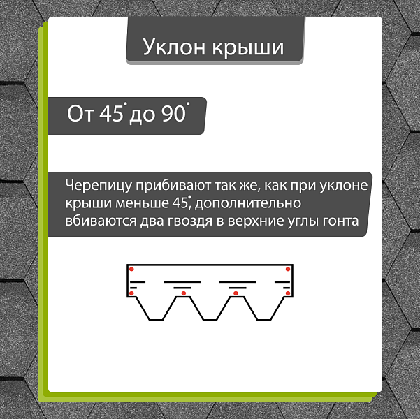 Гибкая черепица Docke КОМФОРТ Стамбул 4,1м2/уп Титан