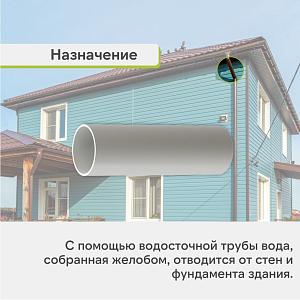 Docke ЛЮКС Труба водосточная 3000мм  — Пломбир
