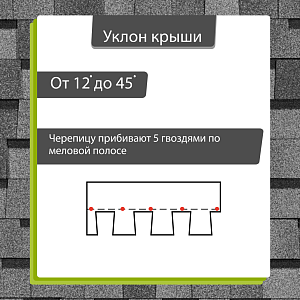 Купить Ламинированная черепица Docke PIE STANDARD DRAGON 2.38м2/уп Серый в Улан-Удэ