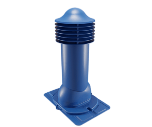 Купить Труба вентиляционная Viotto с универсальным проходным элементом (утепленная, d125 мм, h650 мм) RAL 5005 Сигнальный синий в Иркутске
