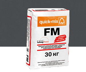 Купить FM Цветной раствор с трассом для заполнения швов между кирпичами Quick-mix, 30кг 72308 графитово-черный в Иркутске