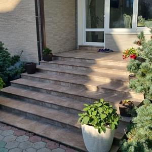 Угловая ступень флорентинер WesterWalder ATRIUM 320х320х9.5мм  — WK31140 Grau-braun